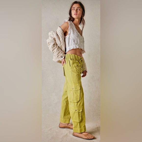 Free People Tahiti Cargo Pants Women’s Size M - Picture 2 of 9